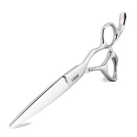 Kinsaro 712804034531 Professional Hair Shears 6 Inch Silvery Blind Hole Sharp Scissors Cutti
