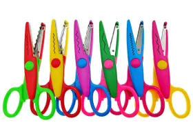 Kinteshun 606829054783 Lacework Wavy Paper Edger Scissors Pinking Shears Set For Handcraft Works 6pc