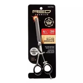 Hscp65 Kiss 731509838510 New Red Premium By 6 1/2 Inch Length 30 Tooth Hairshear Stainless Steel