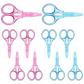 Kizwapccoq Bngfh01 10pcs Detail Mini Craft Scissors Set - Stainless Steel With Protecti