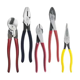 80087 Klein Tools Dipped Plier Kit Diagonal-cutting Needle-nose Side-cutting High Leverage L