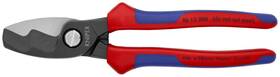 Knipex 843221000219 Cable Shears-twin Cut Edges Red And Blue
