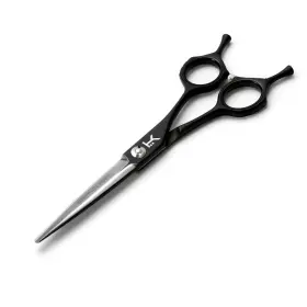 440c Kobaruto 060533381484 Very Sharp Rebel - Silver Black Cobalt 6 Inch Hairdressing Shears For Stylis