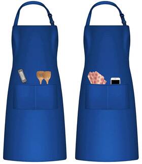 Komboh 645781584174 Unisex Chef Apron Professional Heavy Duty Breathable Large Straps An