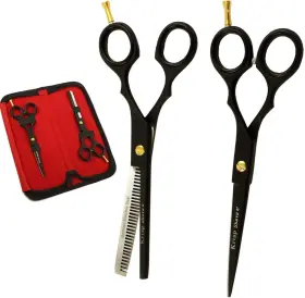 Krisp Shave 343485485536 Professional Hair Cutting Scissors - Stainless Steel Salon Barber Thinning Sc