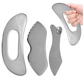Kurtoplly Wyxnj013 3 Pcs Of Muscle Scraper Tool Stainless Steel Body Gua Sha Three Shapes