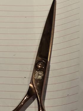 Kyoto Gkx60 Bronze Handmade Salon Scissors K070 Professional Hair Cutting Shears