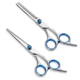 Kyr 974620865667 Barber Hairdressing Professional Scissors 2-piece Texturizing Shears For Salon