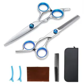 Kyraton 974620865674 Professional Barber Hair Scissors Shears Set With Cutting Thinning