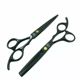 L Larhu 331356441317 Barber Hair Cutting Scissors Kit 6 Inch Professional Hairdressing S