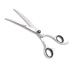 Laazar 701698576203 Professional 7.5 Inch Curved Shears For Dogs And Cats Tension Adjustable Pe