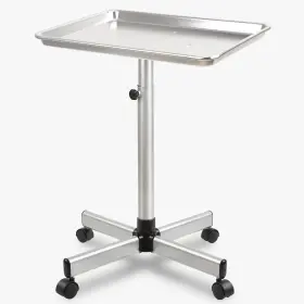 Tray-02 Lailelaodi Salon Tray Silver Tattoo On Wheels Metal Rolling Tra