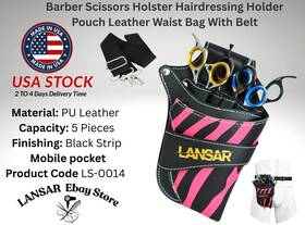 Lansar Ls-0014 Professional Barber Salon Waist Scissor Pouch Shear Holster Hairdressing Bag