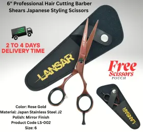 Ls-002 Lansar 6 Inch Professional Hair Cutting Barber Shears Japanese Styling Scissors Brand New
