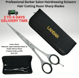 Ls-003 Lansar Professional Barber Salon Hairdressing Scissors Hair Cutting Razor Sharp Blades