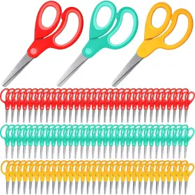 Scissors-096 Lanties 96 Pcs Kids Scissors Bulk Classroom 5.8 Inch Student Safe Blunt Tip Children