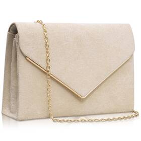 Larcenciel Lgrmwyxstxot-1pc Elegant Suede Clutch Purse For Women Formal Envelope Evening Hand