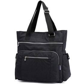 Lavogel B07q65pcv2 Multi Pocket Nylon Totes Handbag Large Shoulder Bag Travel Purse Bags For Women