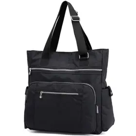 B07q65pcv2 Lavogel Multi Pocket Nylon Totes Handbag Large Shoulder Bag Travel Purse Bags For Women