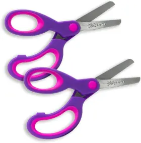 9705a Leftys The Left Hand Store Fba Handed Child Size Blunt Tip Scissors Purple With Pink