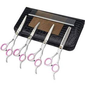 Lilys Pet 603470388205 Professional Dog Grooming Scissors 6.0 Inch Pink Silver