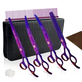 Lilys00781 Lilys Pet Professional Dog Grooming Coated Titanium Scissors Suit Cutting