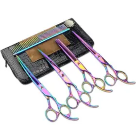 Lilys00783 Lilys Pet Professional Dog Grooming Coated Titanium Scissors Suit Cutting