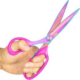 Lion S-001 Left Handed Scissors Adults Titanium Coating Forged Stainless Steel Comfort Grip