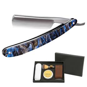 Liuqo 739608858675 Straight Razor Kit Professional Shave Ready For Men Barber Edge Razo