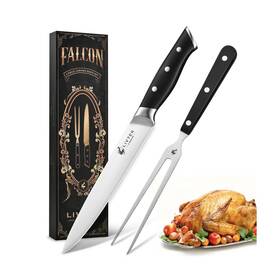 Livtek Abs-dc002a-2-hlw-ca Carving Knife Set - Razor-sharp German Stainless Steel Erg... Fast Ship