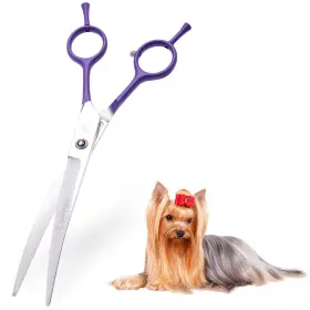 Lp-4purple01 Lovinpet Dog Grooming Scissors/grooming Scissors For Dogs/curved