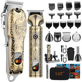 Lqt 612715763233 Professional Hair Clippers For Men - Cordless Electric Trimmer &