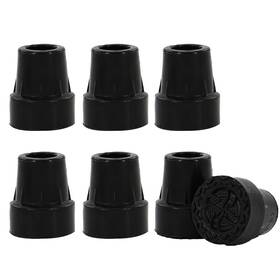 Luodaka Yt-fly003 6 Pack Cane Tips 3/4 Inch Heavy Duty Rubber For Canes Replacement