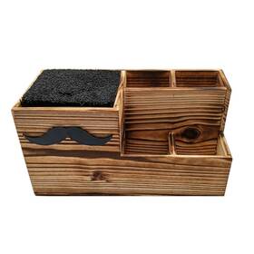 Lurrose Ci404rcn91655kr14h Wooden Hair Scissors Large Storage Box Shear Holder For Salon B