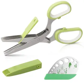 Luxiv 438051302929 Herb Scissors Stripper Set Stainless Steel Cutter ... Fast Ship