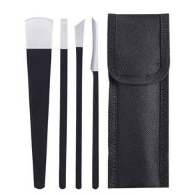 Luzen 0262 4 Pedicure Knife Set 4pcs Professional Stainless Steel Ingrown Toenail T