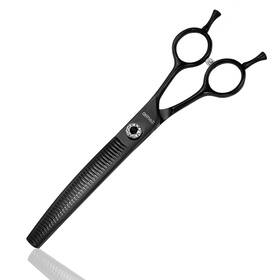 Lynhuand Jd01 7 Inch Professional Curved Thinning Scissors For Dog Grooming Sharp Blades Blendi
