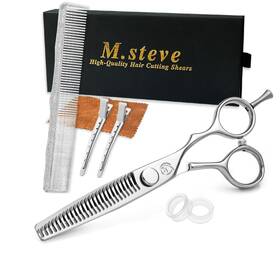 M.steve Amp-626cw Thinning Shears For Hair Cutting 6 Inch Professional Scissors Handm