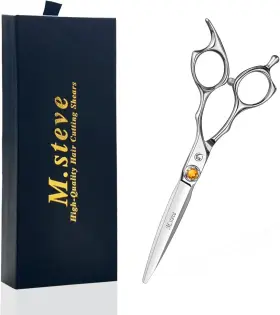 Amx-60 M.steve Professional Hair Cutting Scissors 6 Inch Vg10 Stainless Steel Barber Shears E