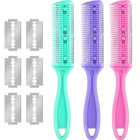 Maitys 313027347332 3 Pieces Razor Comb With 10 Razors Hair Cutter Cutting Scissors Do