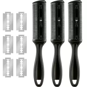 Maitys 733424185106 3 Pieces Razor Comb With 10 Razors Hair Cutter Cutting Scissors Do Maitys 733424185106 3 Pieces Razor Comb With 10 Razors Hair Cutter Cutting Scissors Do