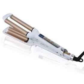 Mannice Zfs-011-8039 Ceramic Hair Crimper Iron Waver 3 Barrel 0.6 Inch / 16mm Perm Instant Cu