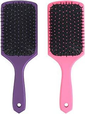 Mantello Man-yx-8586 Detangling Paddle Brush For Curly And Thick Hair 2 Pack