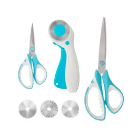 Manufore 974873711346 Professional Sewing Scissors Set Big And Small Rotary Cu... Fast Ship