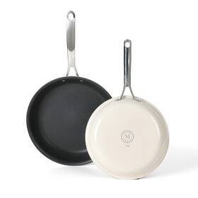 Martha Stewart 138444.02r Lockton 2 Piece 10 Inch And 12 Heavy Gauge Aluminum Premium Nonstic
