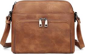 Masintor M1124cm161-s2b2 Crossbody Purse Bags For Women Multi-pocket Soft Leather Shoulder P
