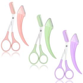 Matwsec 718895 1 Cvylk7s9 6pcs Eyebrow Trimmer Scissors Eye Brow Light Pink Green Purple