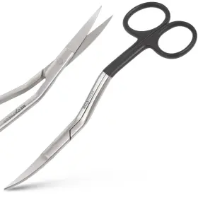 Medxpress 608539226948 Bent Handle Double Curved Embroidery Scissors 6 Inch Stainless Steel Embroide