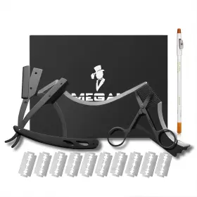 Megan 704619846089 Beard Shaping Tool 5 Piece Set Shaper For Man - Include Professio