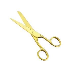 Mei Yi Tian 335300389178 7 Inch Gold Tailor Scissors Golden Straight Recycled Stainless Steel Dressmak